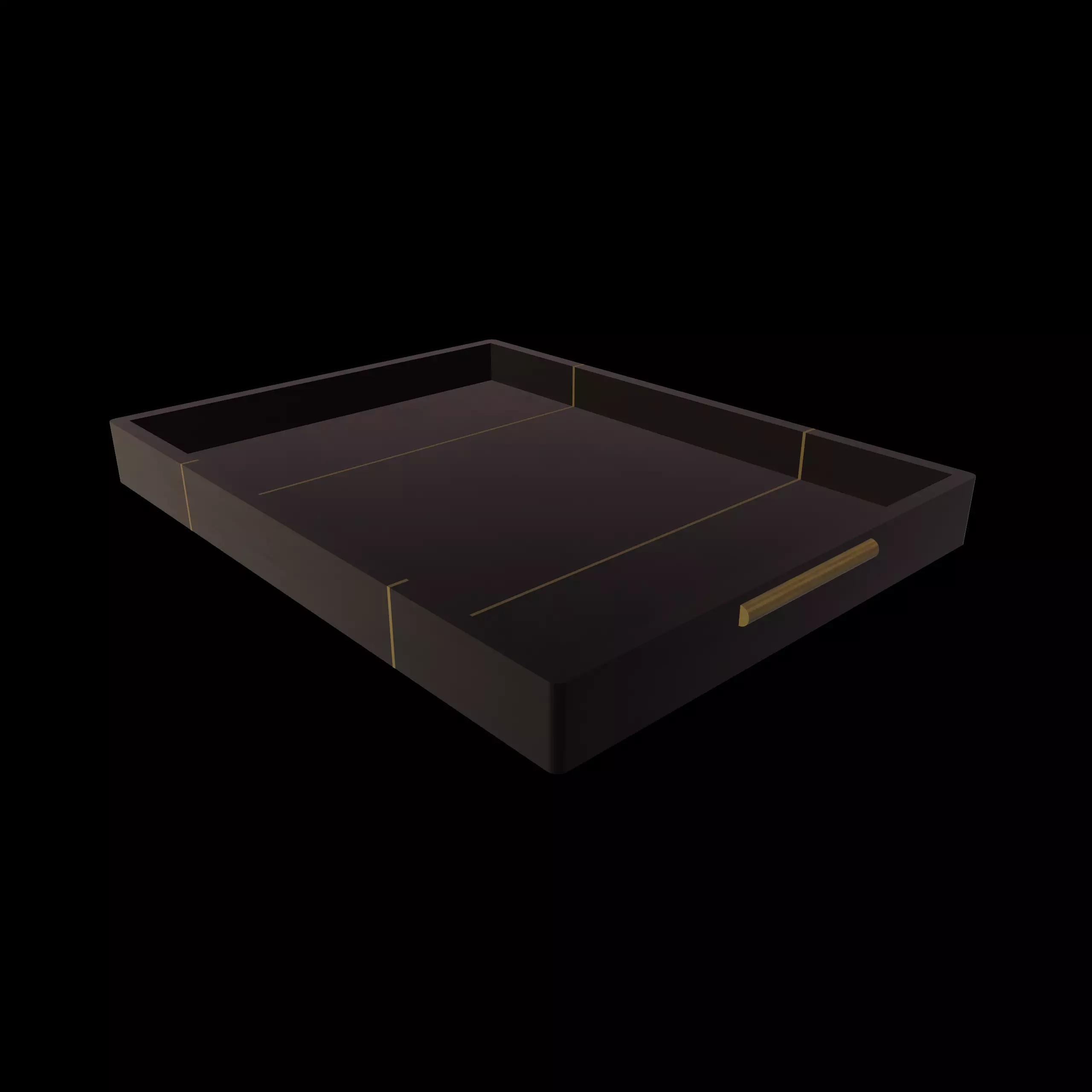 Serving Tray Free low-poly 3D model