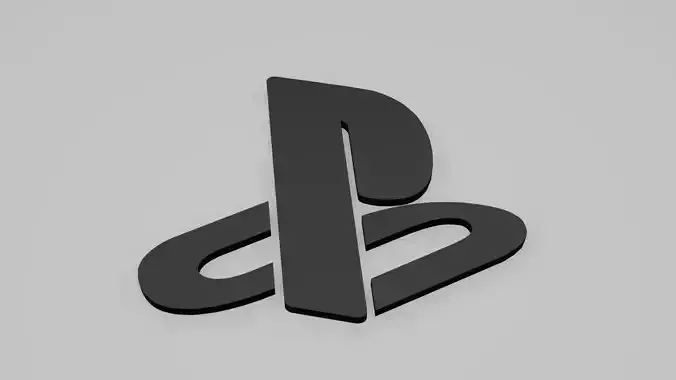 PlayStation logo 3d model