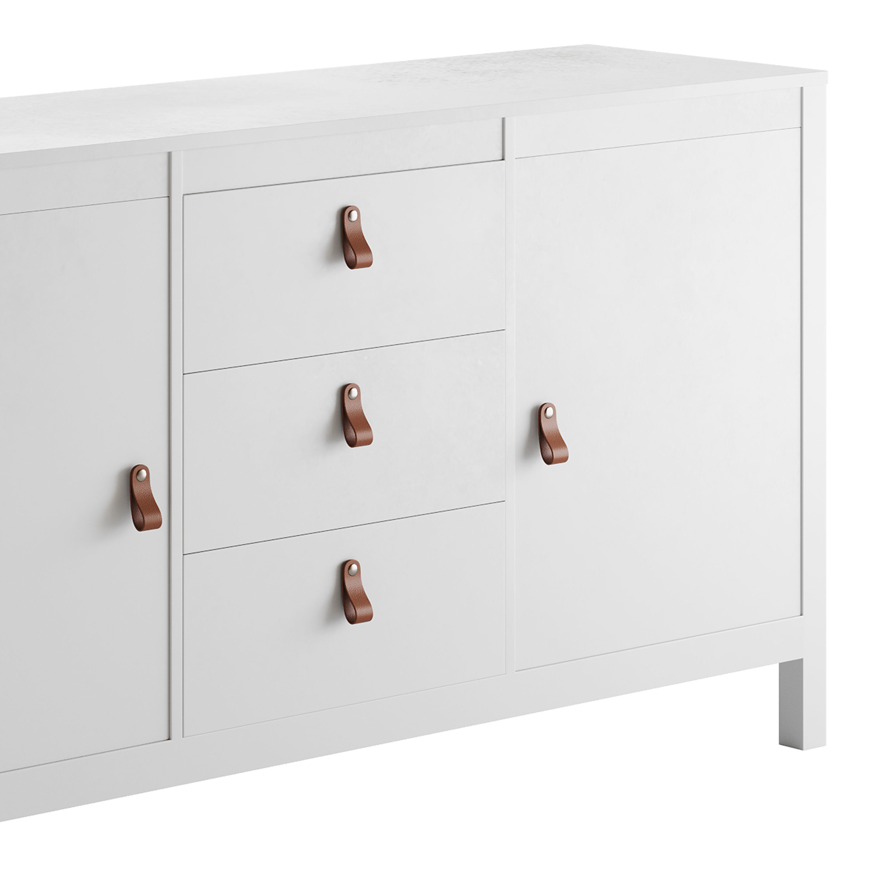 Mcintyre Wide 3 Drawer Sideboard 3D model_6