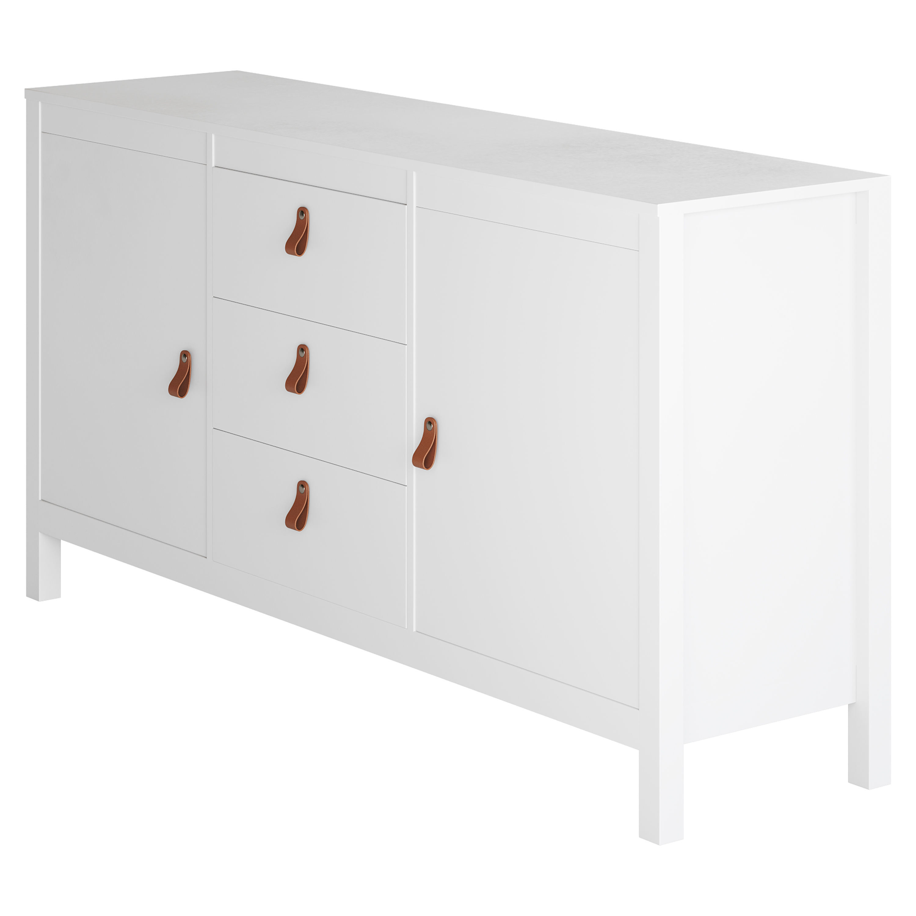 Mcintyre Wide 3 Drawer Sideboard 3D model_1