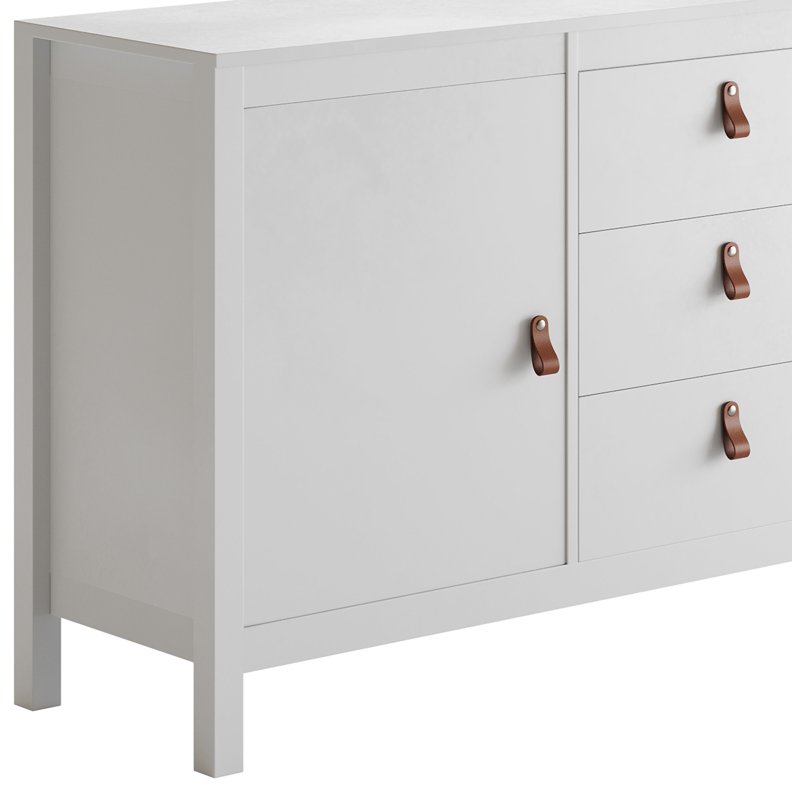 Mcintyre Wide 3 Drawer Sideboard 3D model_11