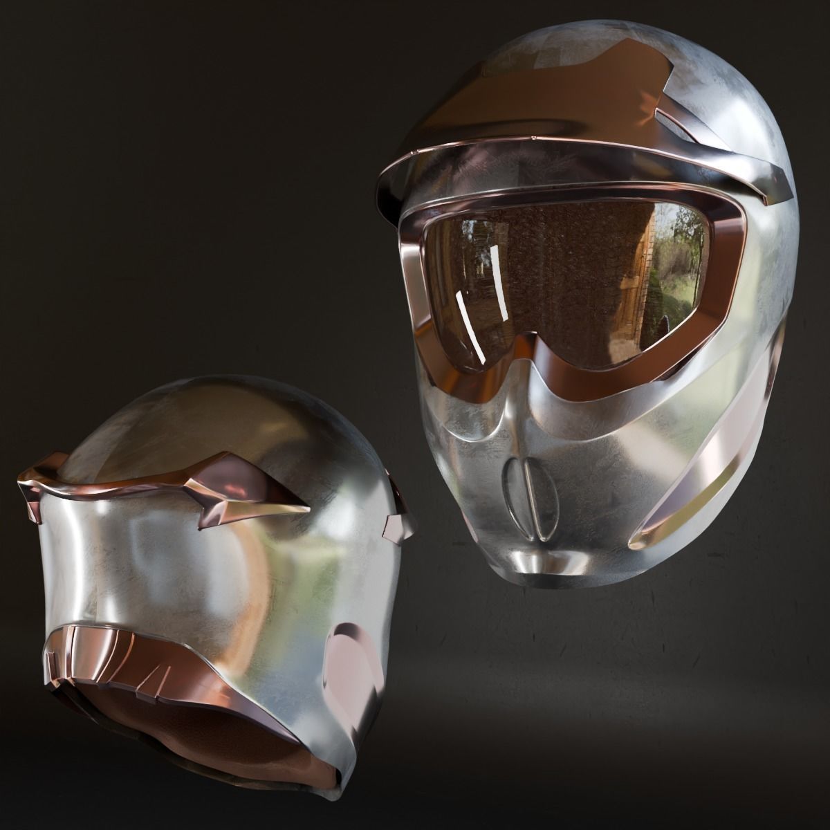 25 Helmet Base Mesh - VOL 07  3D model_8
