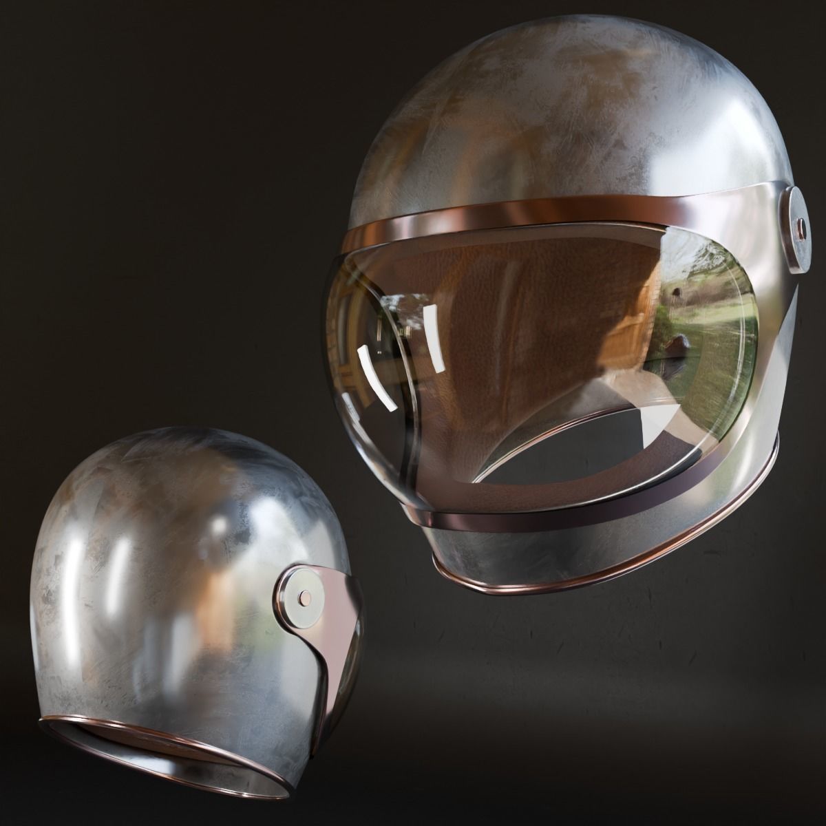 25 Helmet Base Mesh - VOL 07  3D model_11