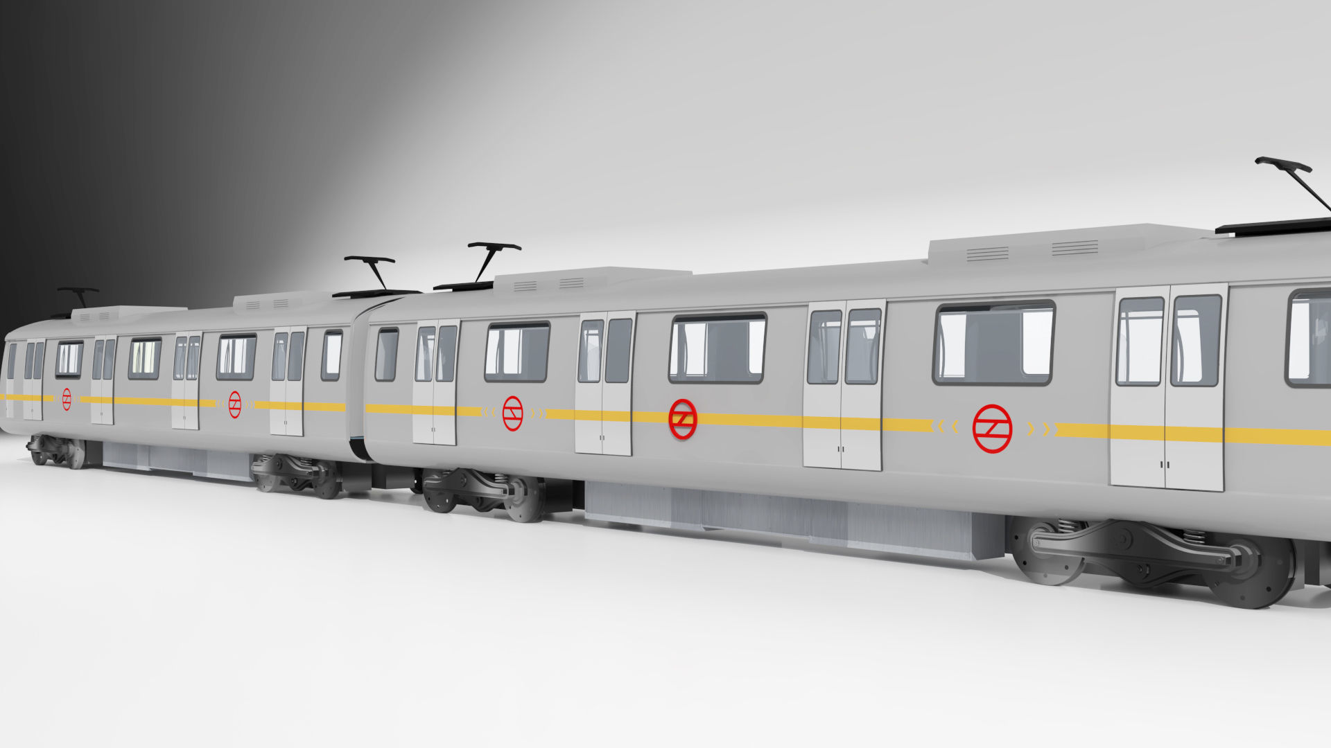 Delhi Metro 3D model_2