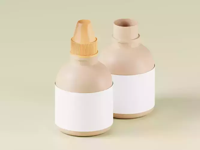 Cosmetic or Medicine Bottle 3D Model
