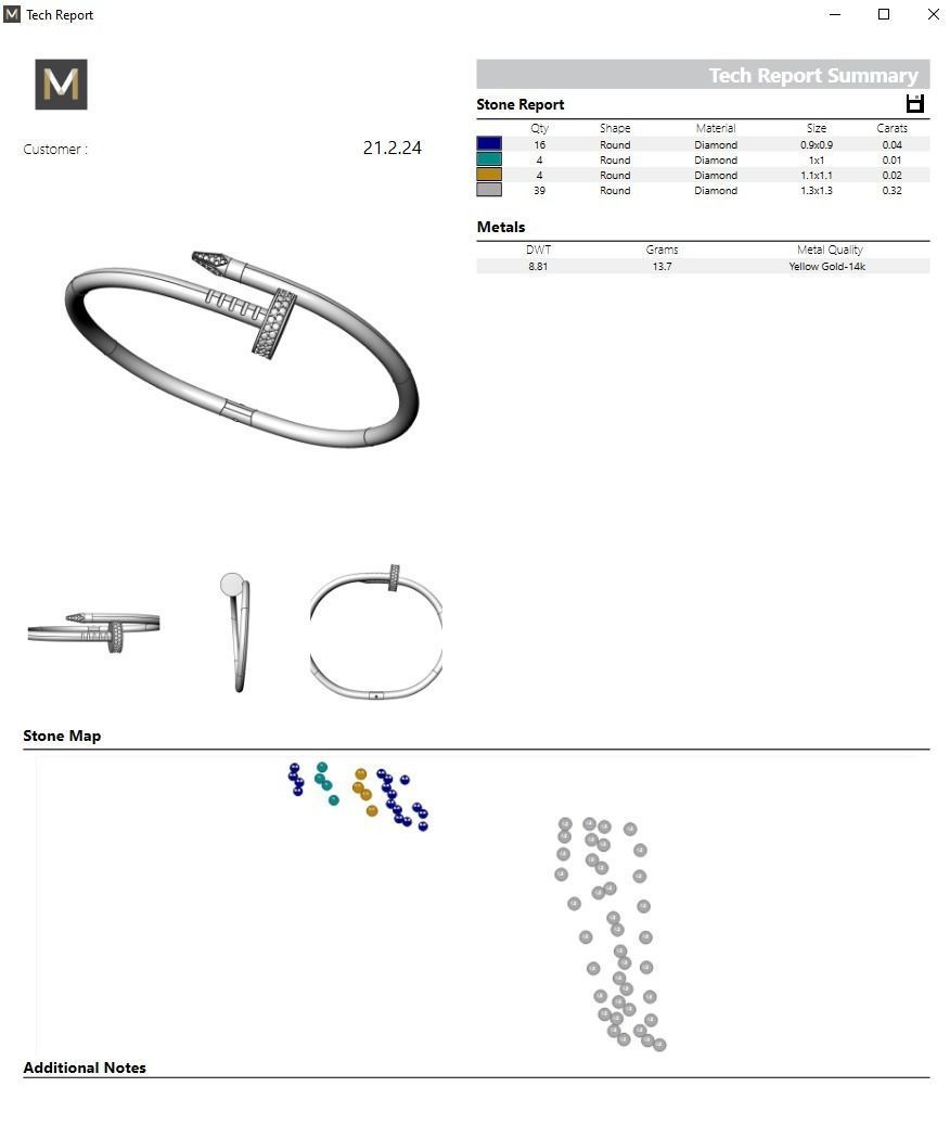 Bracelet Just un clou  3D print model_6