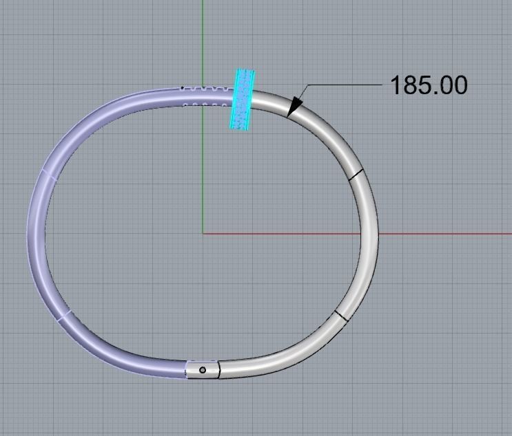 Bracelet Just un clou  3D print model_1