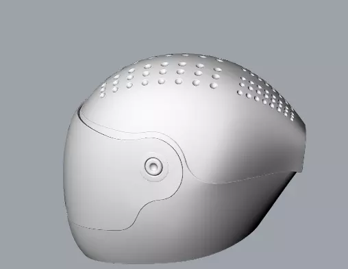motorcycle helmet 3D model_0