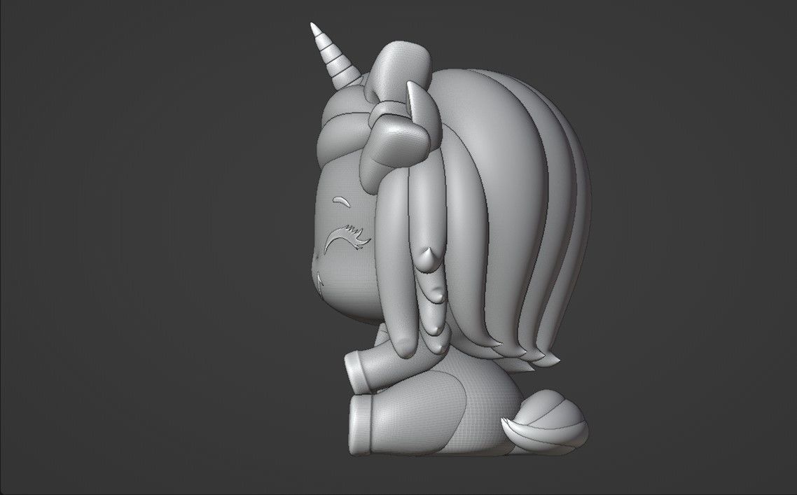 unicorn 3D print model_5