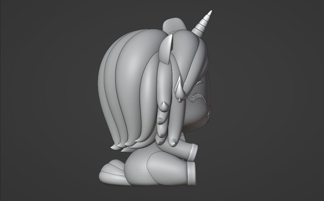 unicorn 3D print model_3