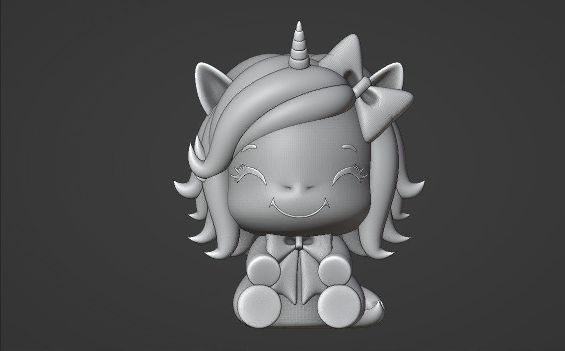 unicorn 3D print model_2