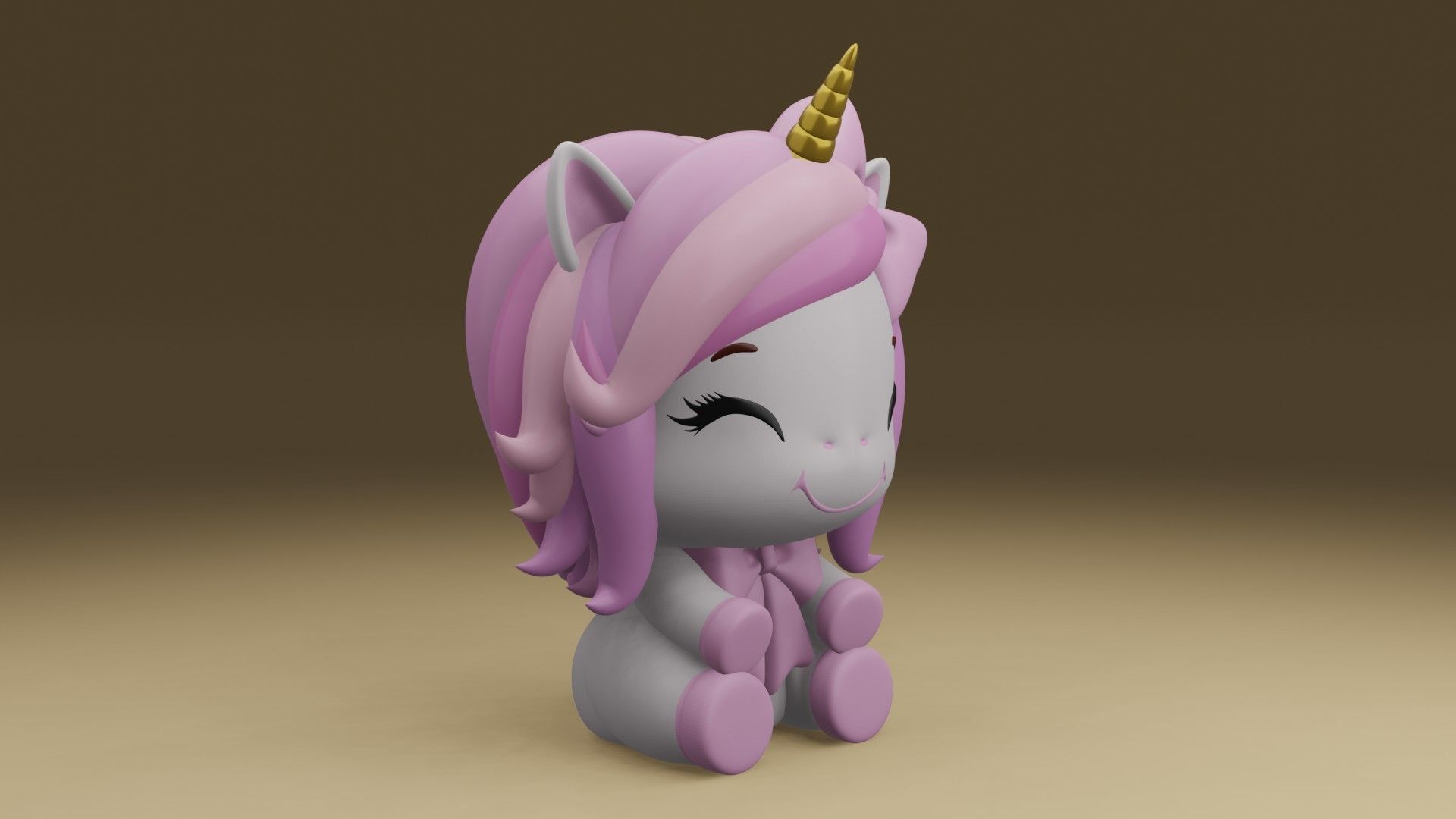 unicorn 3D print model_8