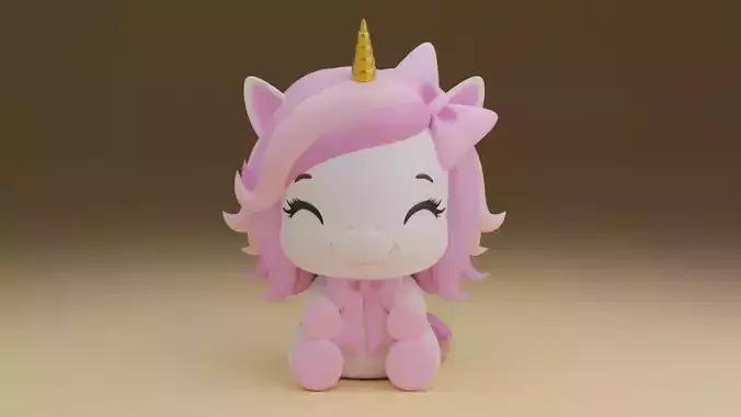 unicorn 3D print model
