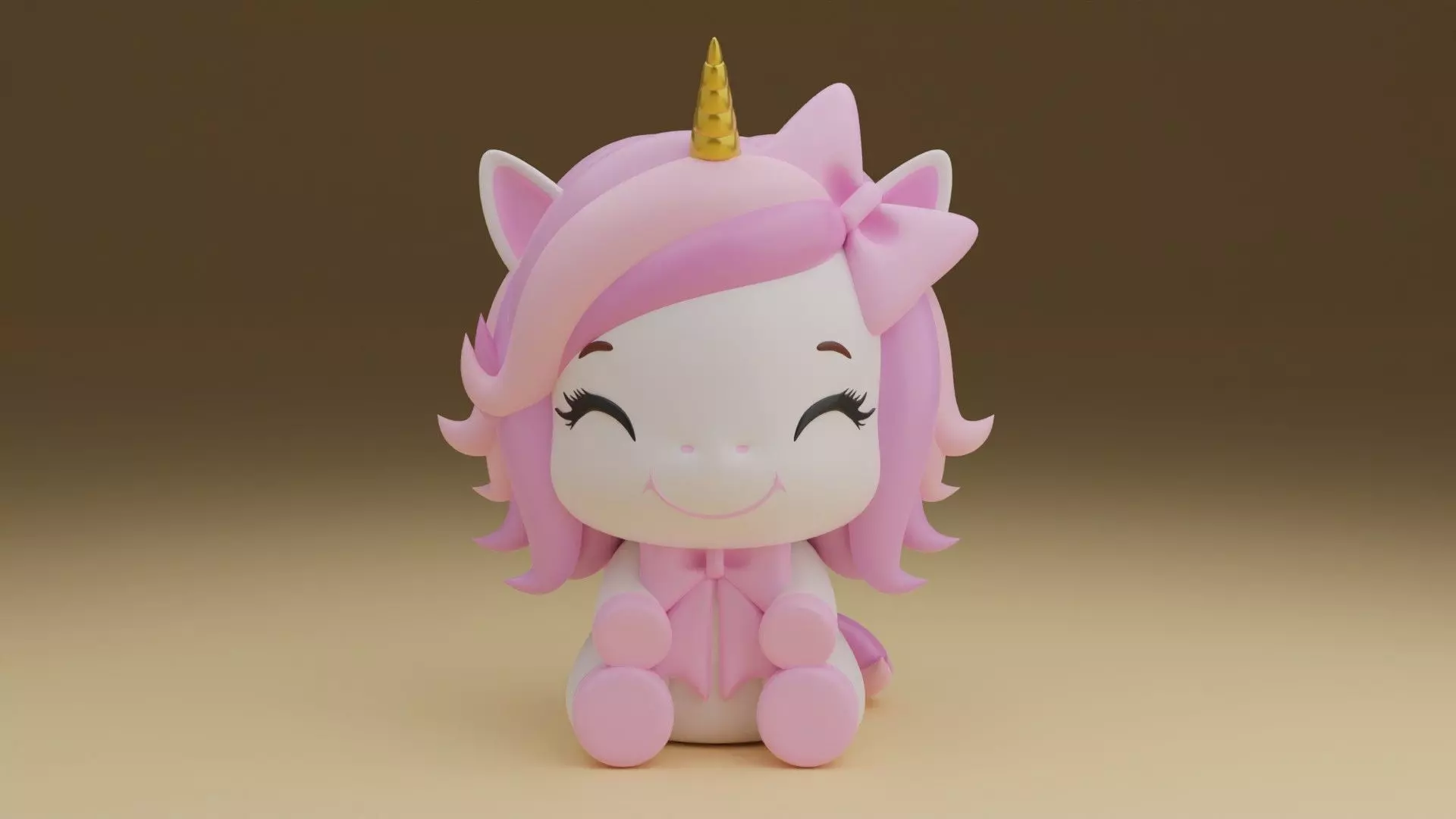 unicorn 3D print model_0