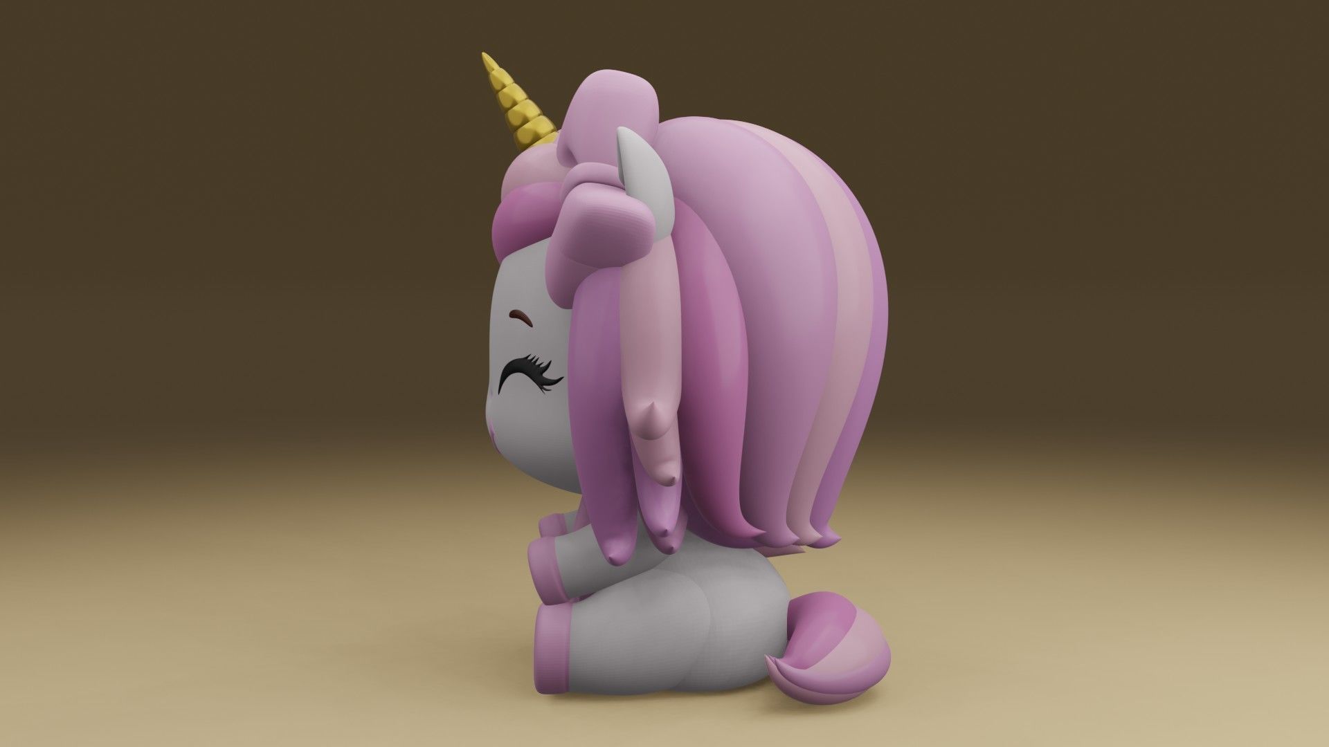 unicorn 3D print model_13