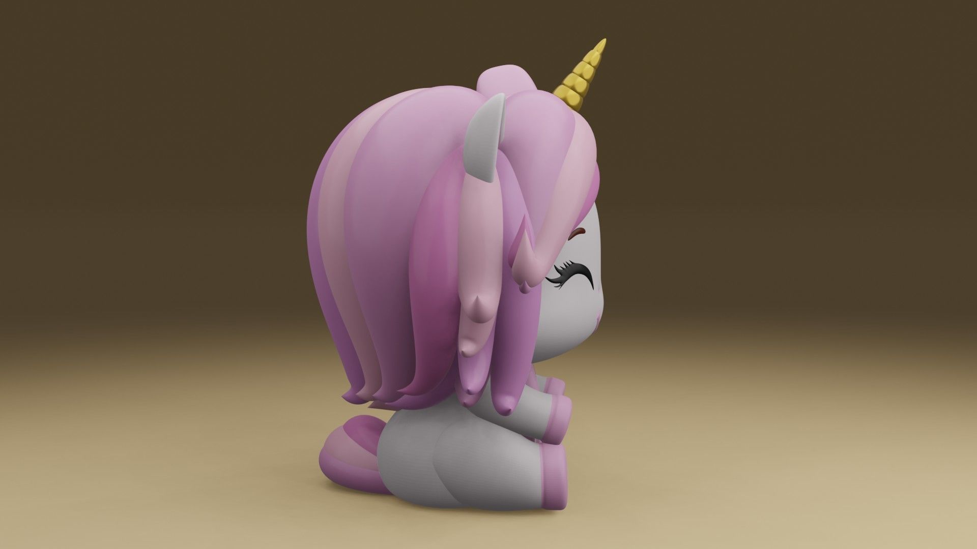 unicorn 3D print model_9