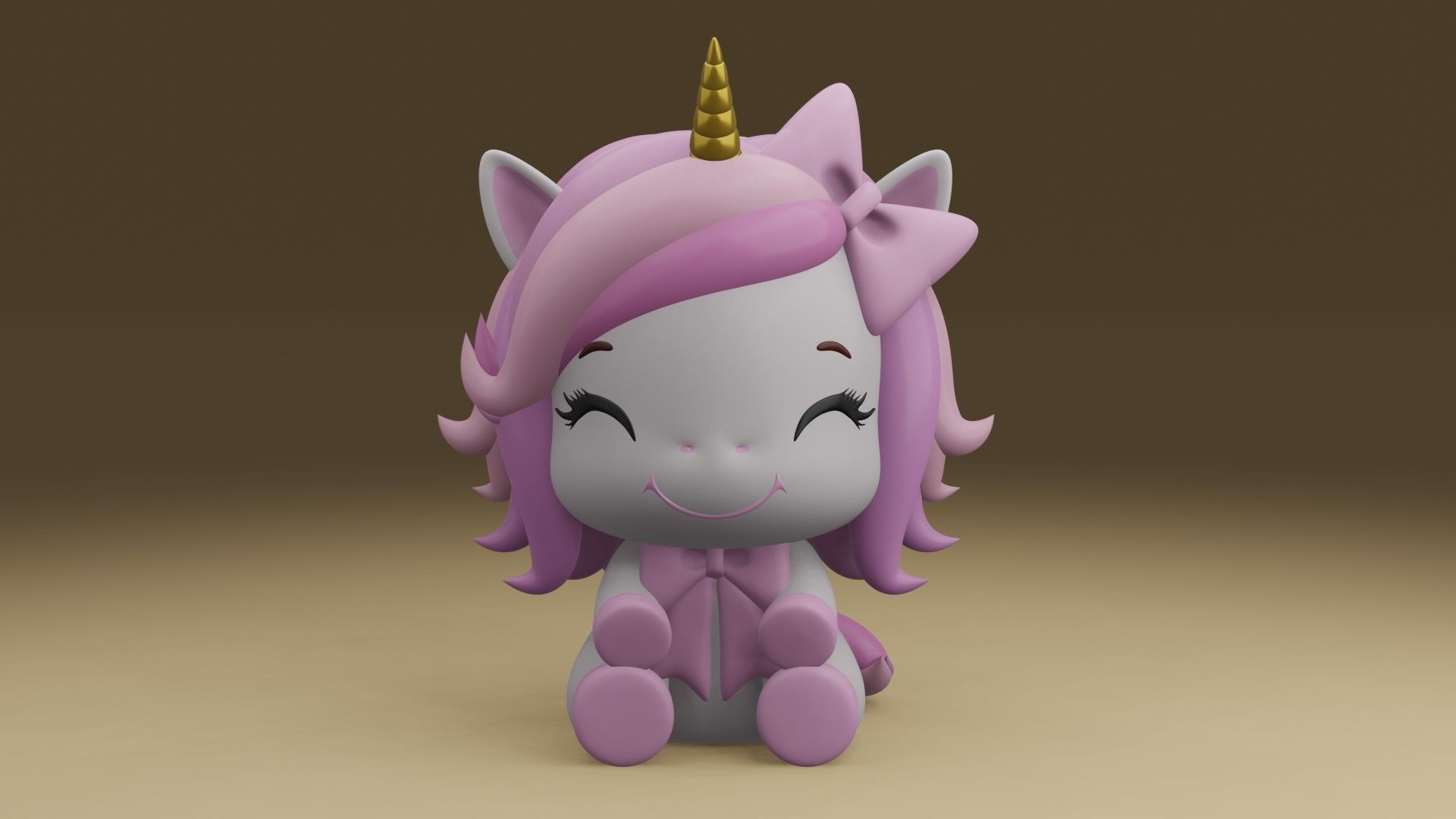 unicorn 3D print model_7