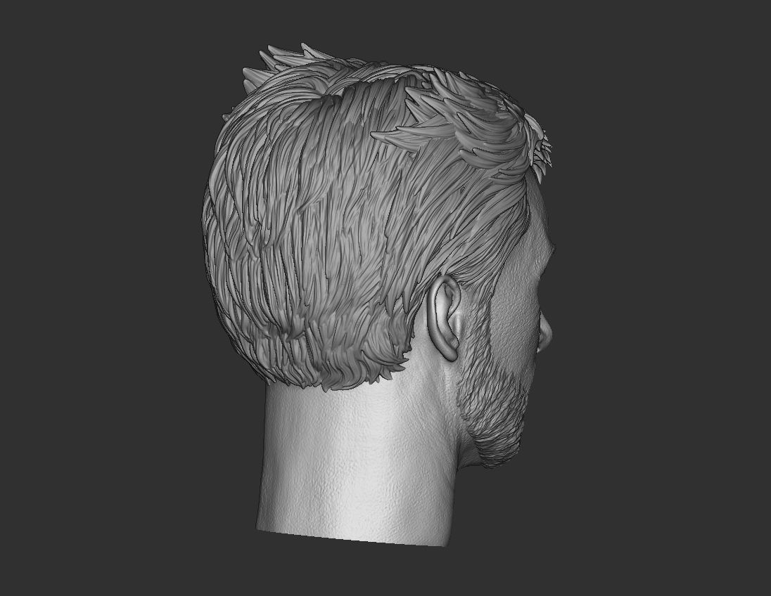Wolverine Hugh Jackman Head 3D print model_4