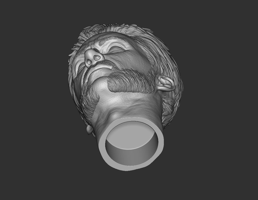 Wolverine Hugh Jackman Head 3D print model_9