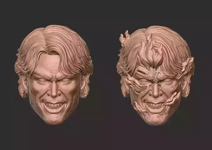 Ghos Rider Johnny Blaze Head 3D print model