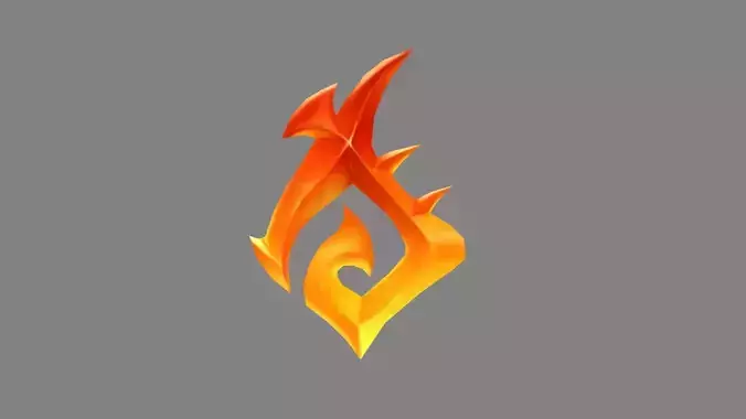 Cartoon Citrine - Game Jewel - Rune Gems - Yellow crystal