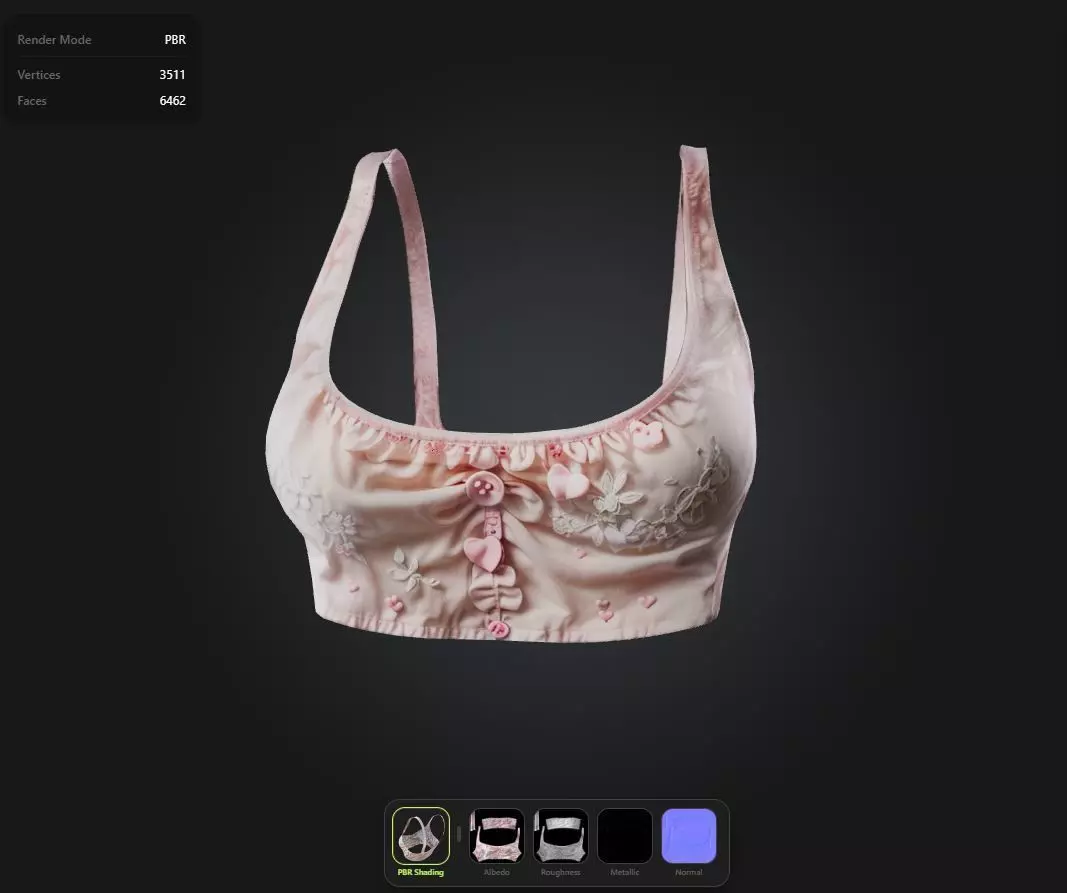 Kawaii Top PBR 4k Low-poly 3D model_0