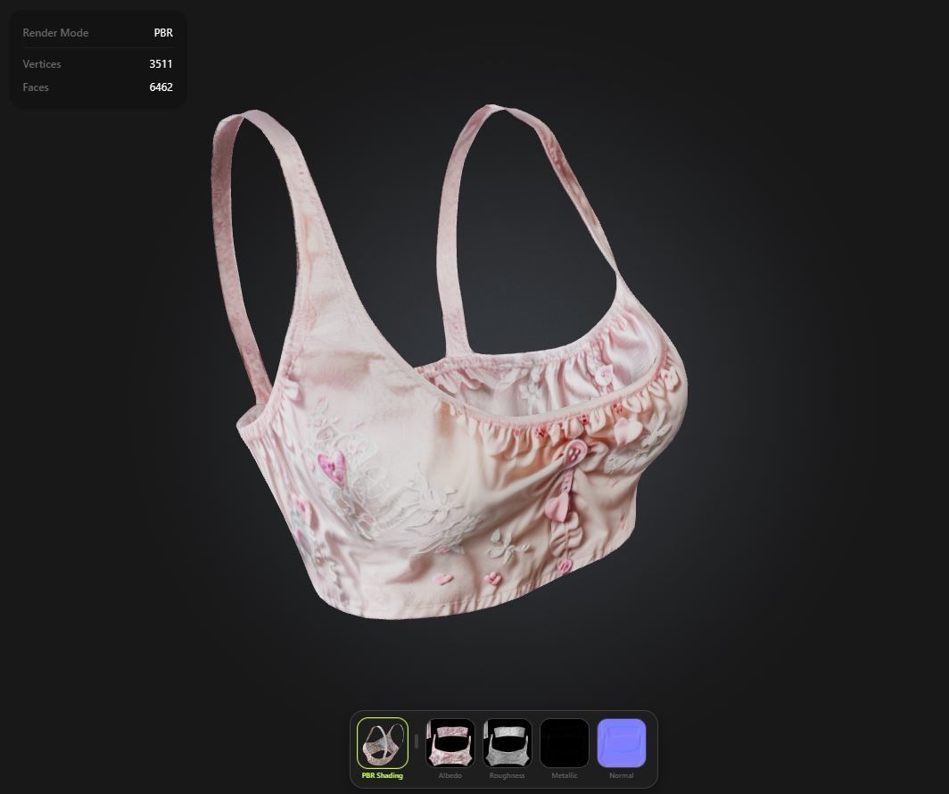 Kawaii Top PBR 4k Low-poly 3D model_1