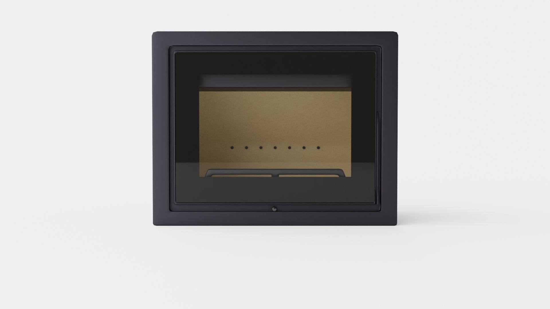 Heta Scan-Line Panorama fireplace insert Fireplace Low-poly 3D model_1