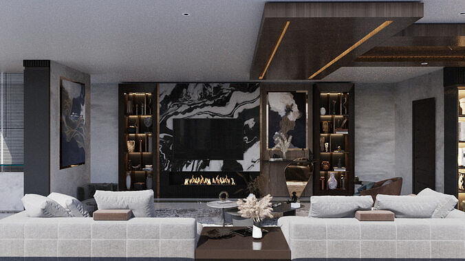 Executive Office Design 3D model
