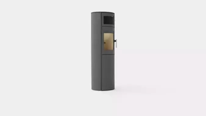 Heta Scan-Line 840B Fireplace Low-poly 3D model
