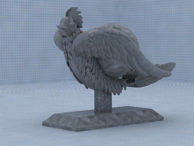 The legendary soaring wing bird 3D model_14