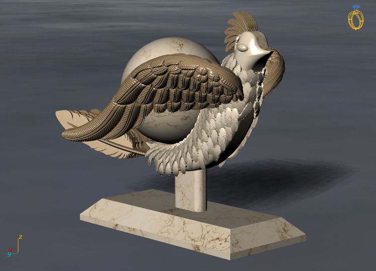 The legendary soaring wing bird 3D model_17