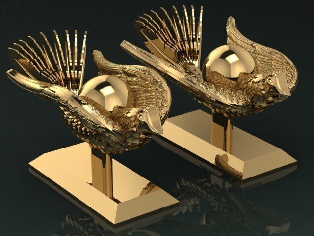 The legendary soaring wing bird 3D model_2