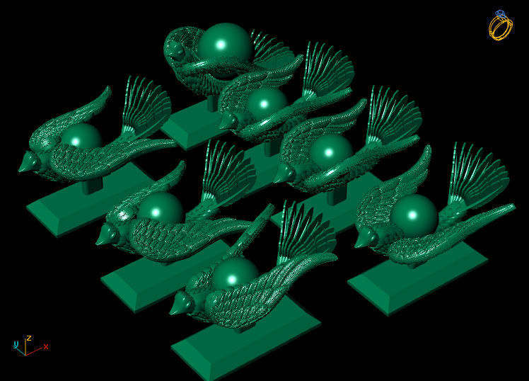 The legendary soaring wing bird 3D model_11