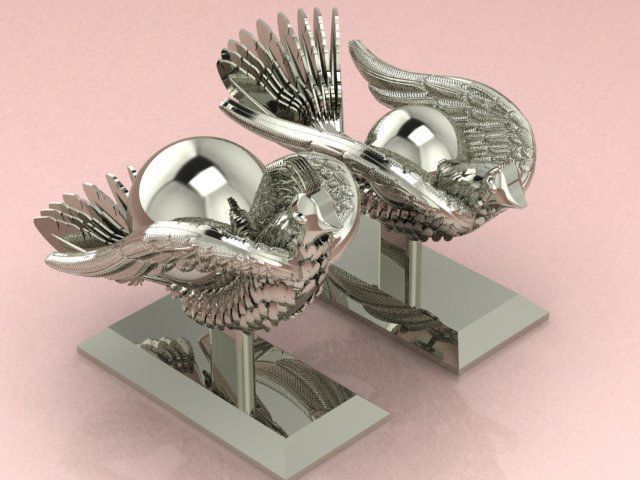 The legendary soaring wing bird 3D model_5