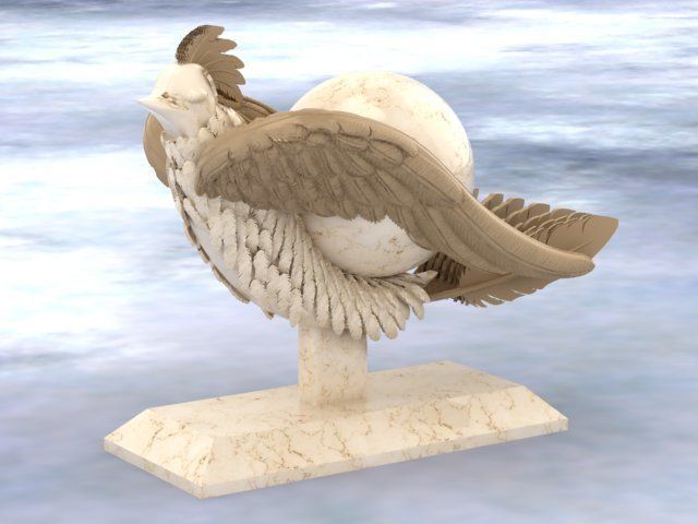 The legendary soaring wing bird 3D model_16