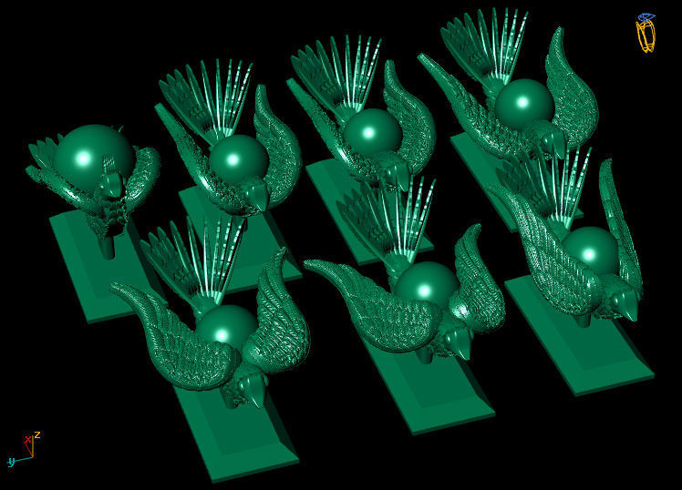 The legendary soaring wing bird 3D model_9