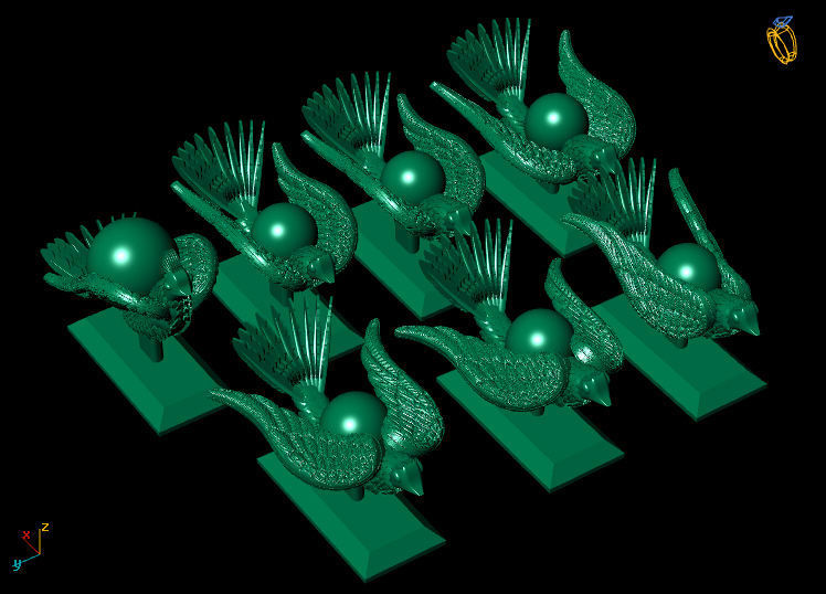 The legendary soaring wing bird 3D model_19