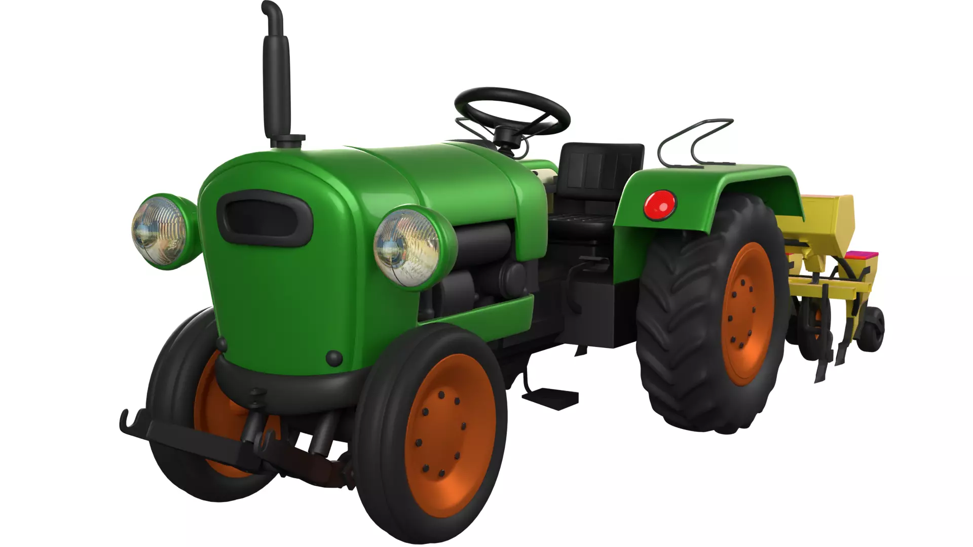 Tractor Seed Drill 3D model