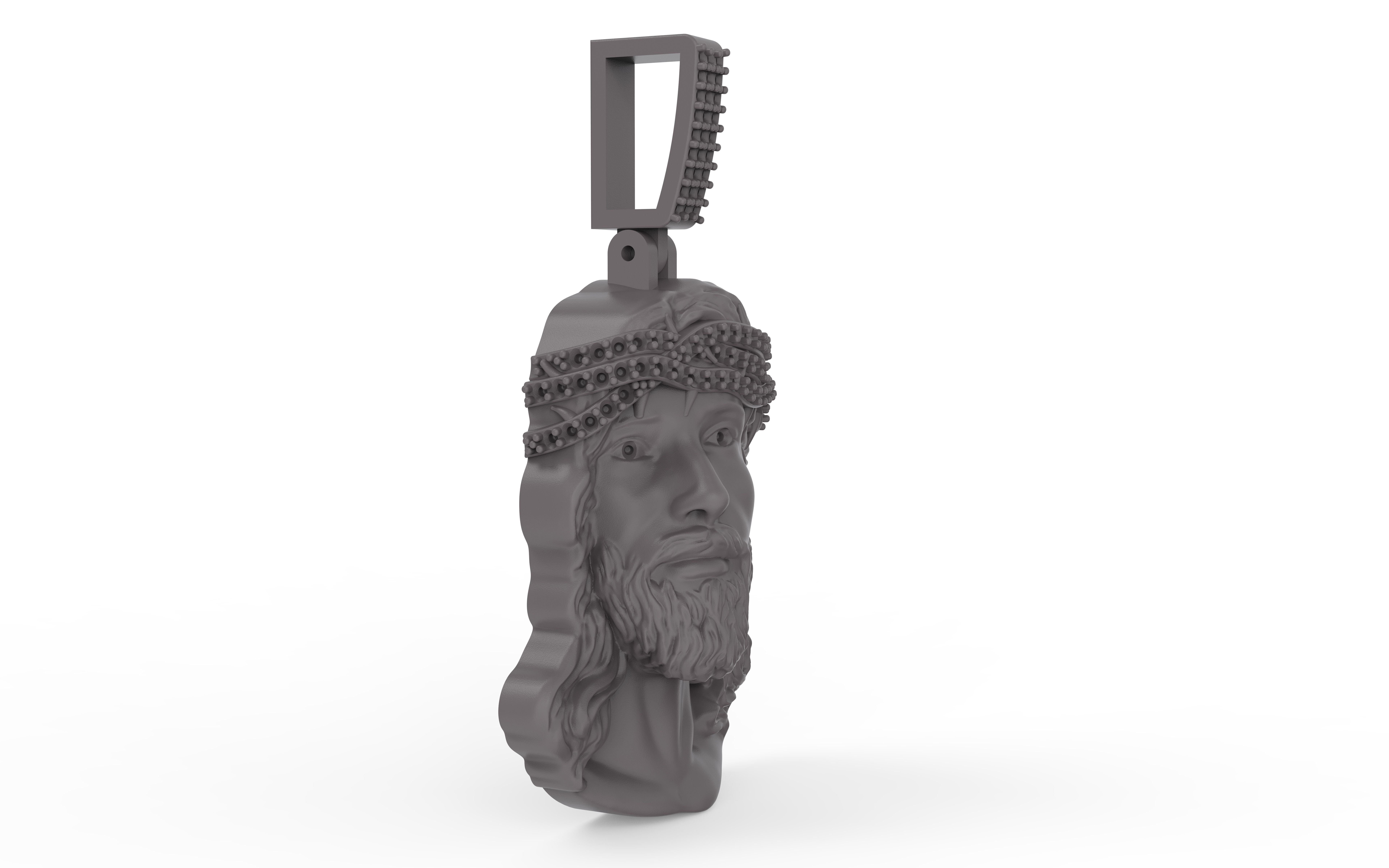 JESUS PIECE PENDANT 3D PRINT MODEL 3D print model_9