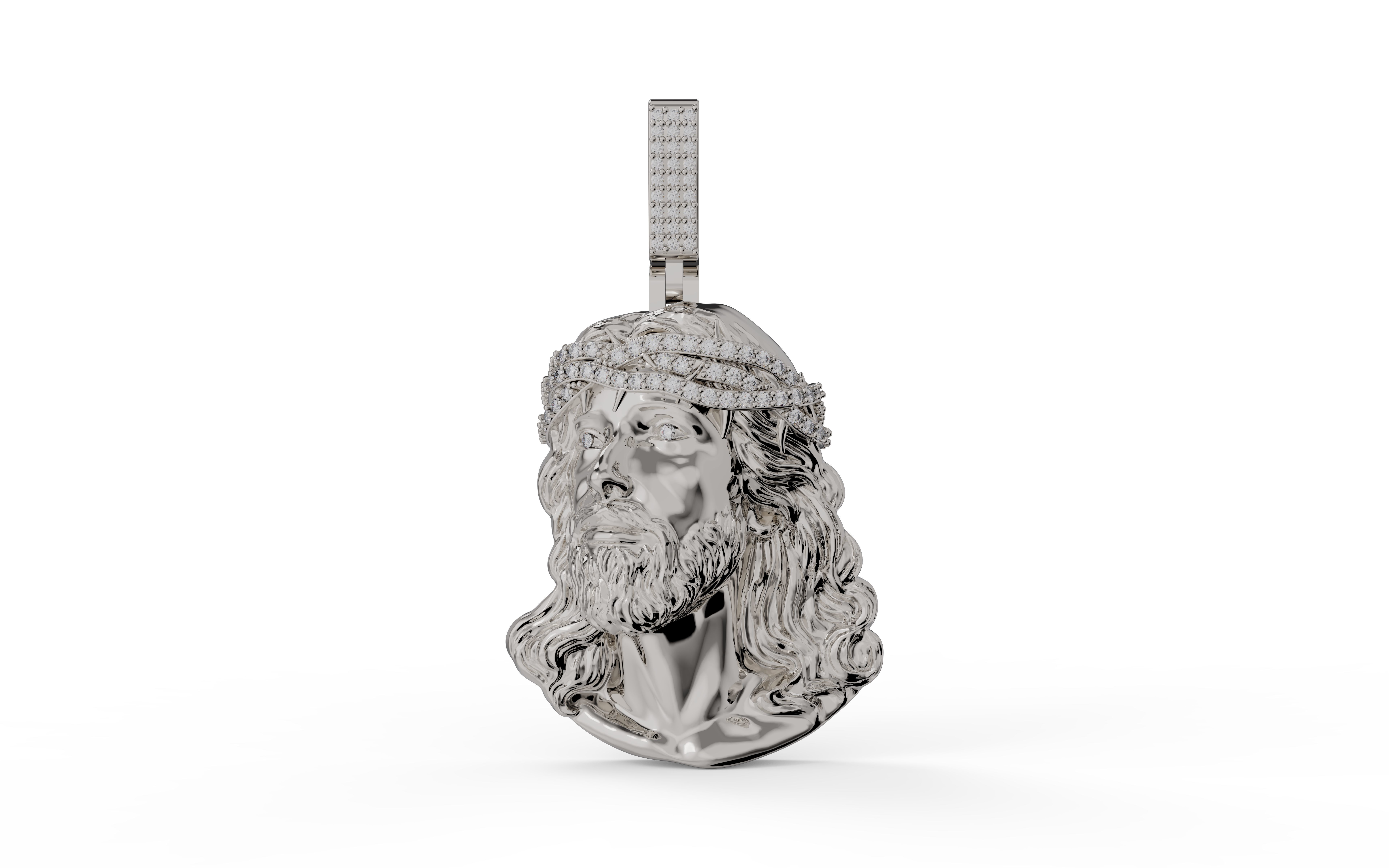 JESUS PIECE PENDANT 3D PRINT MODEL 3D print model_7