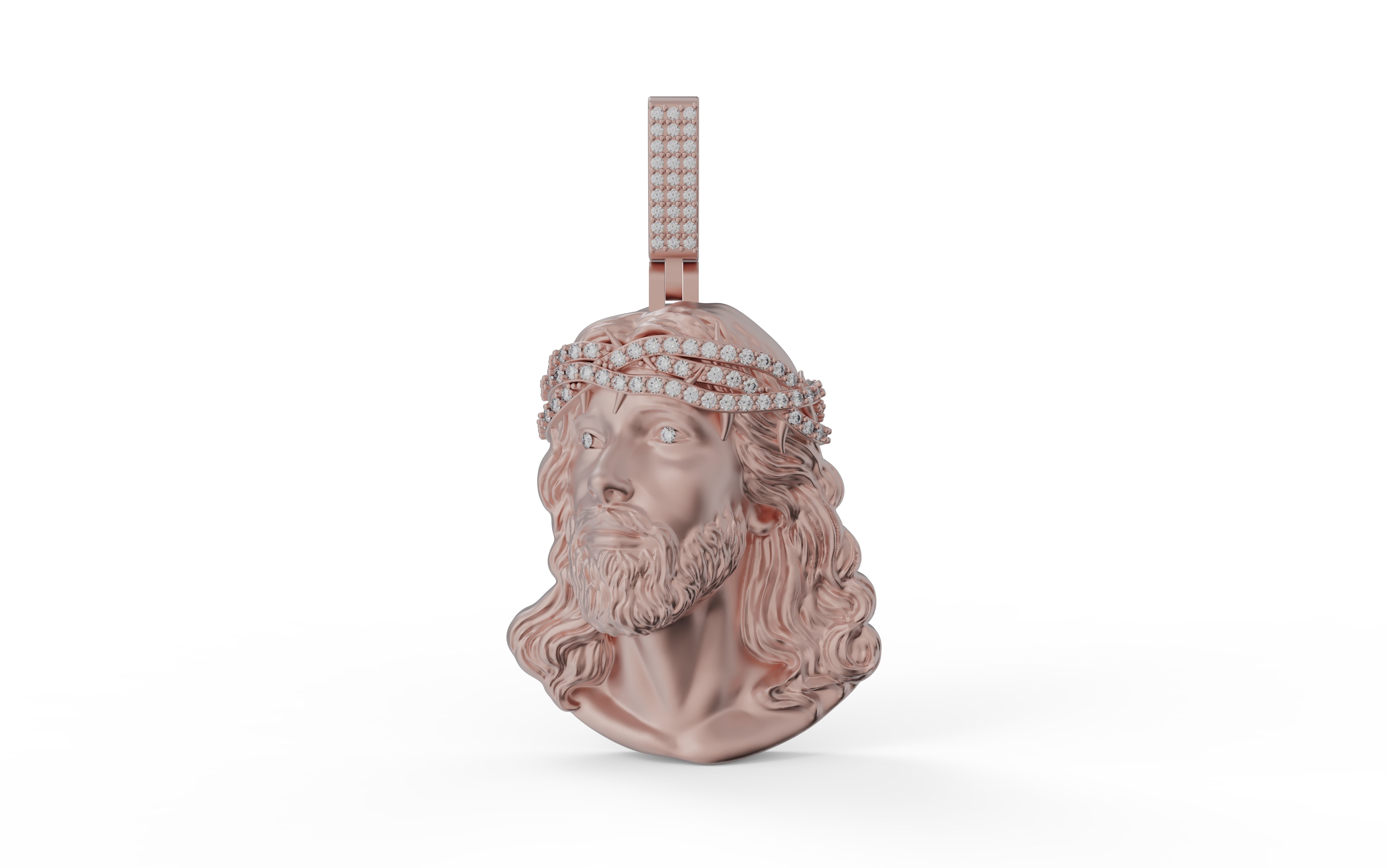 JESUS PIECE PENDANT 3D PRINT MODEL 3D print model_1