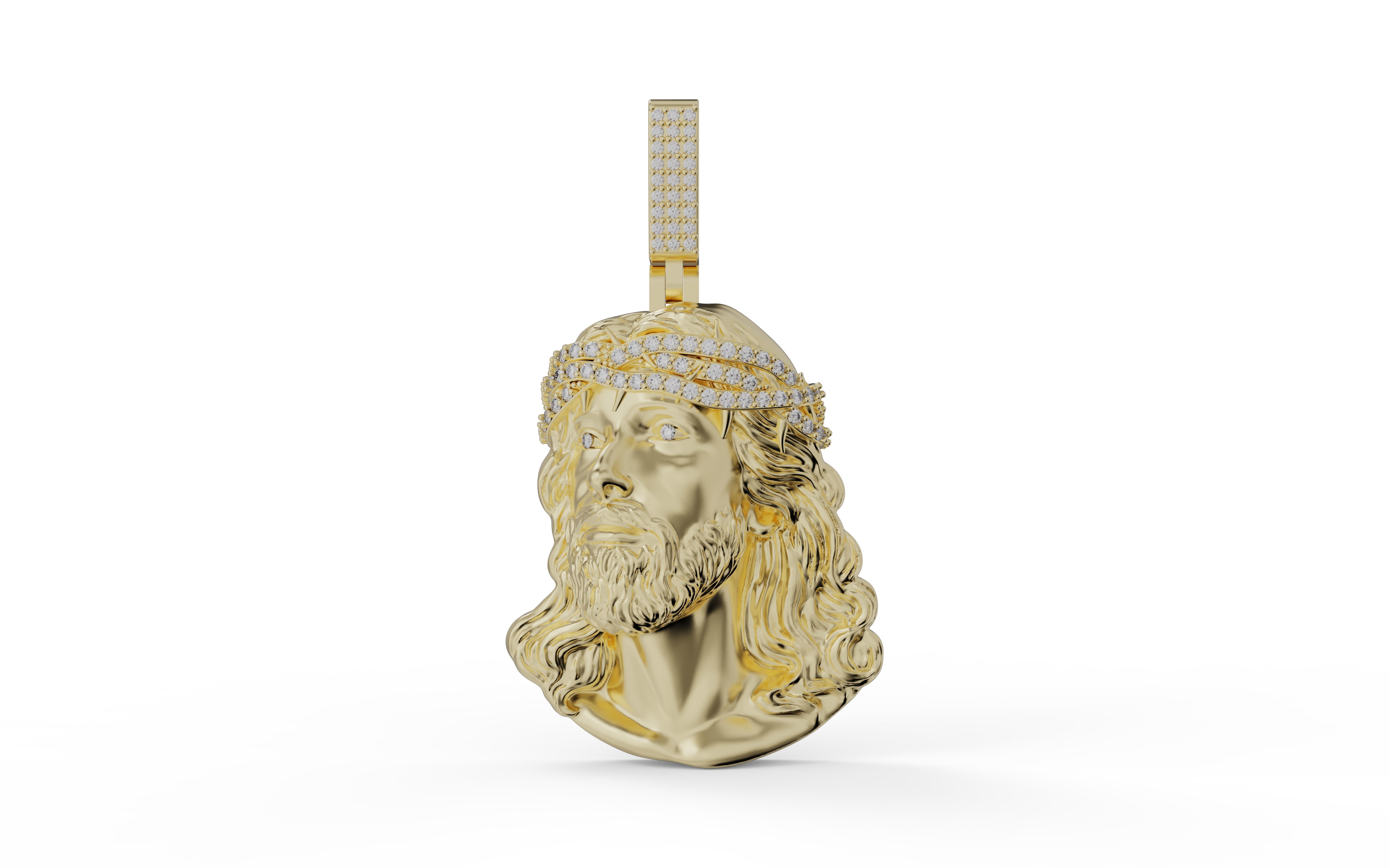 JESUS PIECE PENDANT 3D PRINT MODEL 3D print model_6