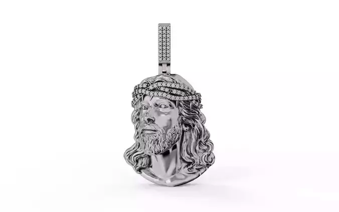 JESUS PIECE PENDANT 3D PRINT MODEL
