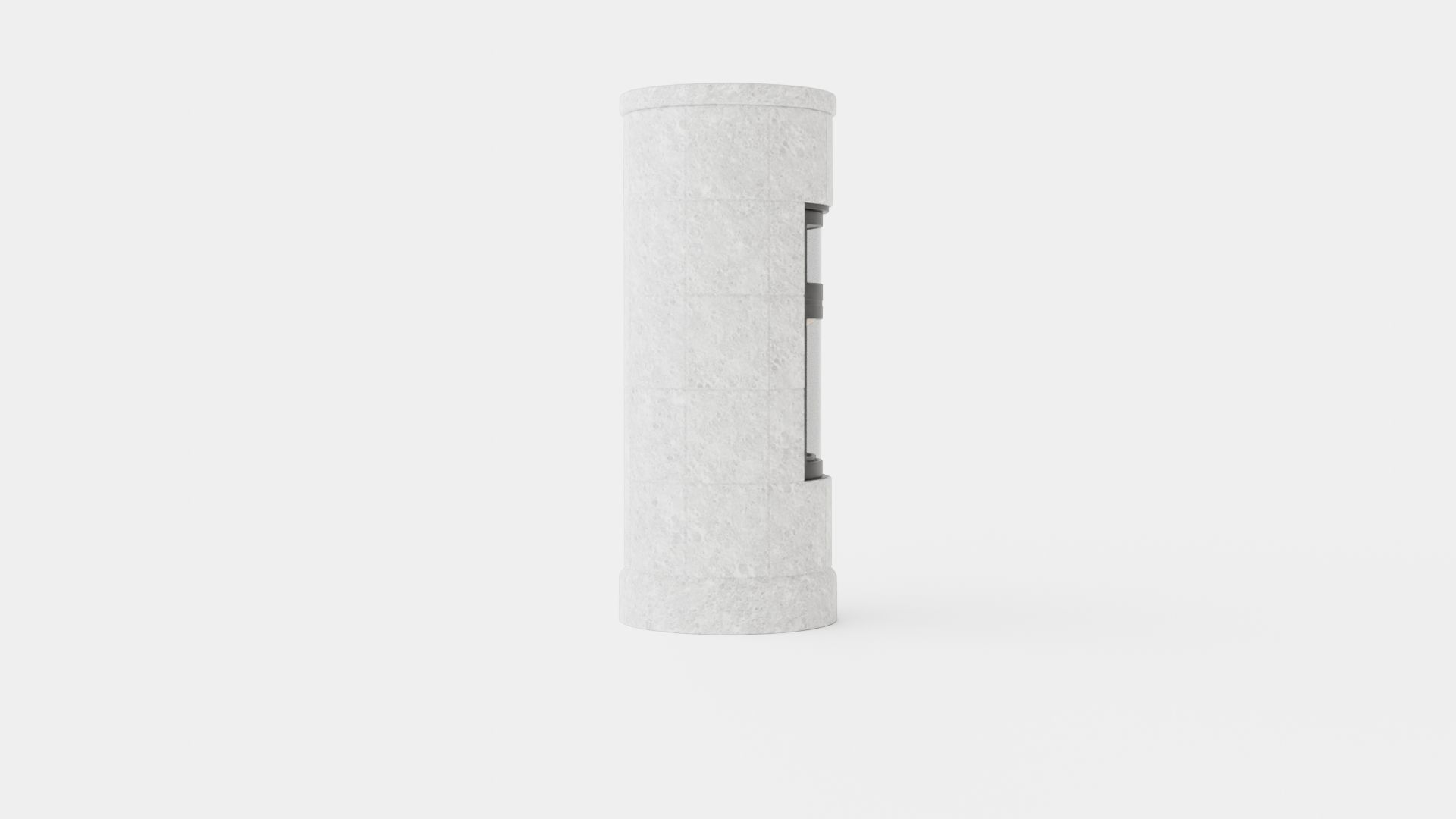 Heta Scan-Line Fireplace Low-poly 3D model_2