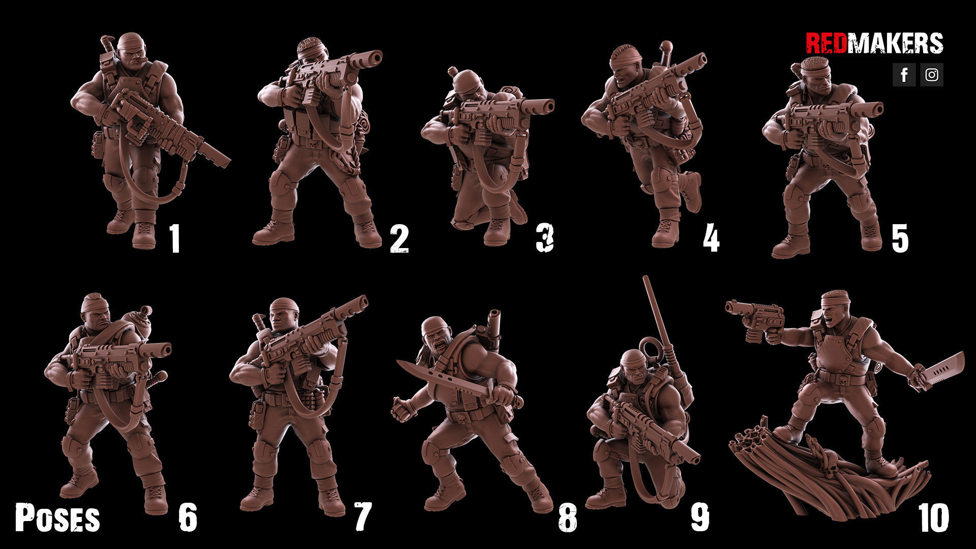 Jungle Fighters - Squad of the Imperial Force 3D print model_2
