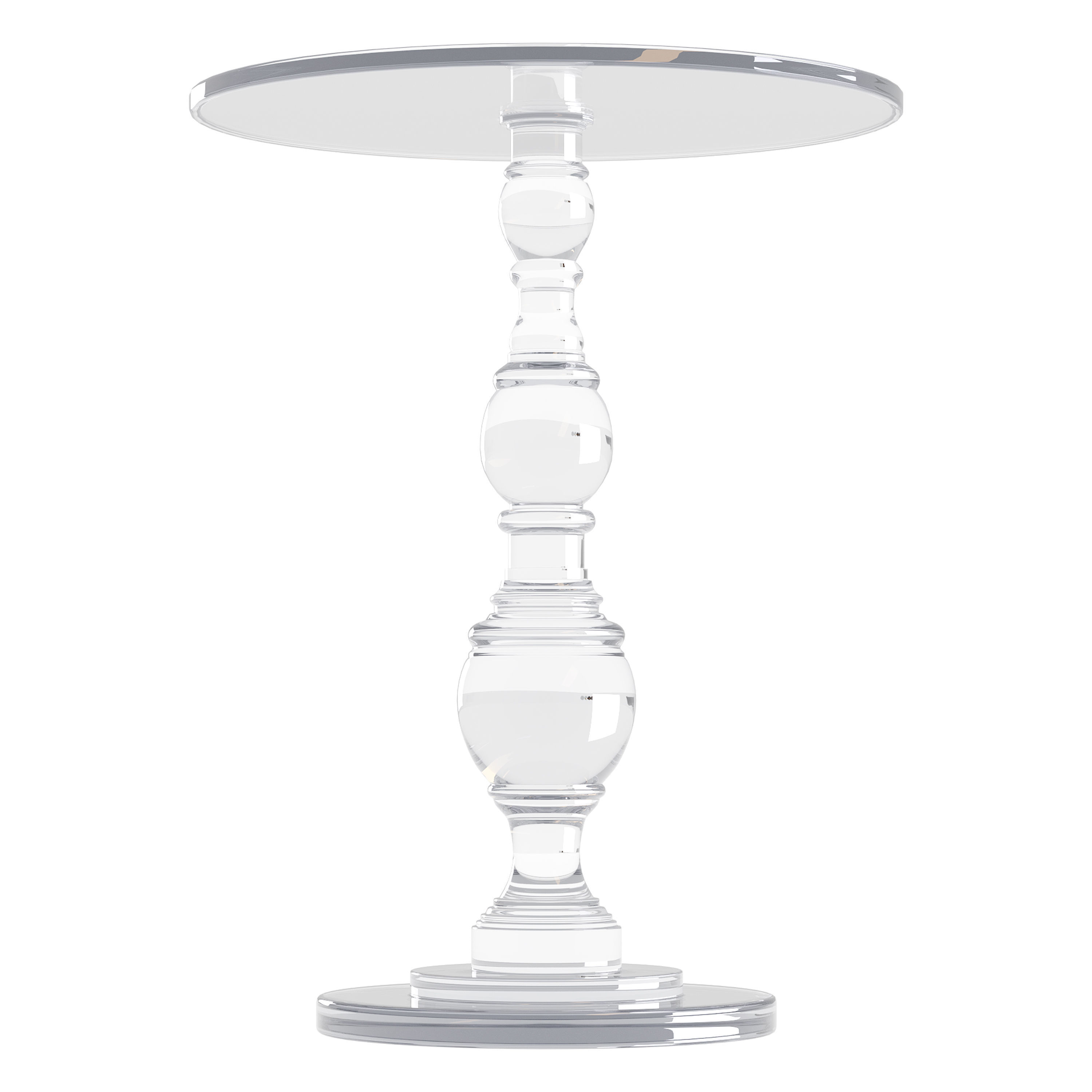 Minimalist Side Table 3D model_6