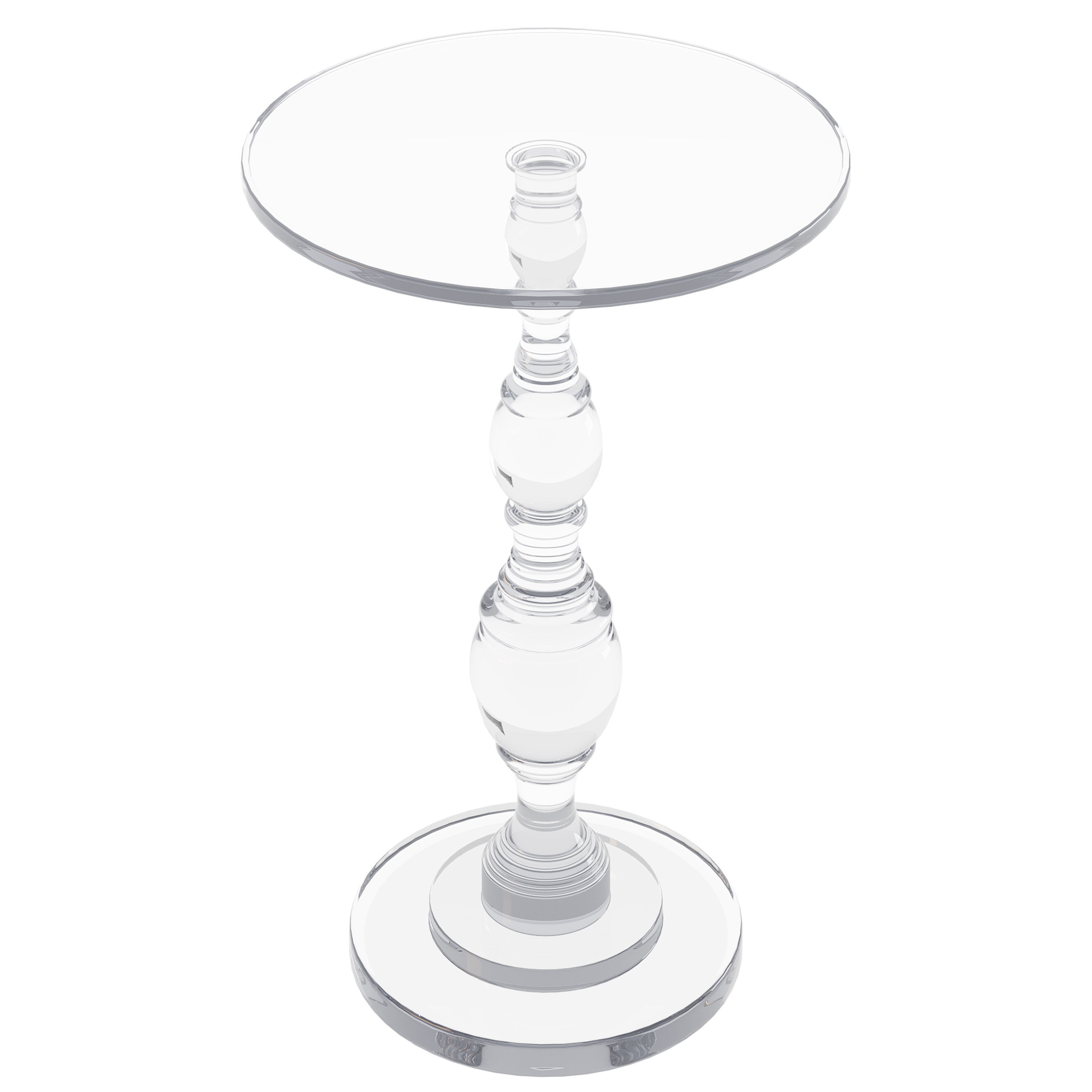 Minimalist Side Table 3D model_3