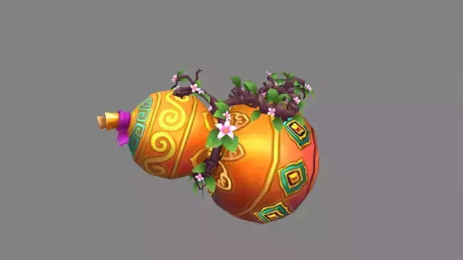 Cartoon Vine Gourd Mount