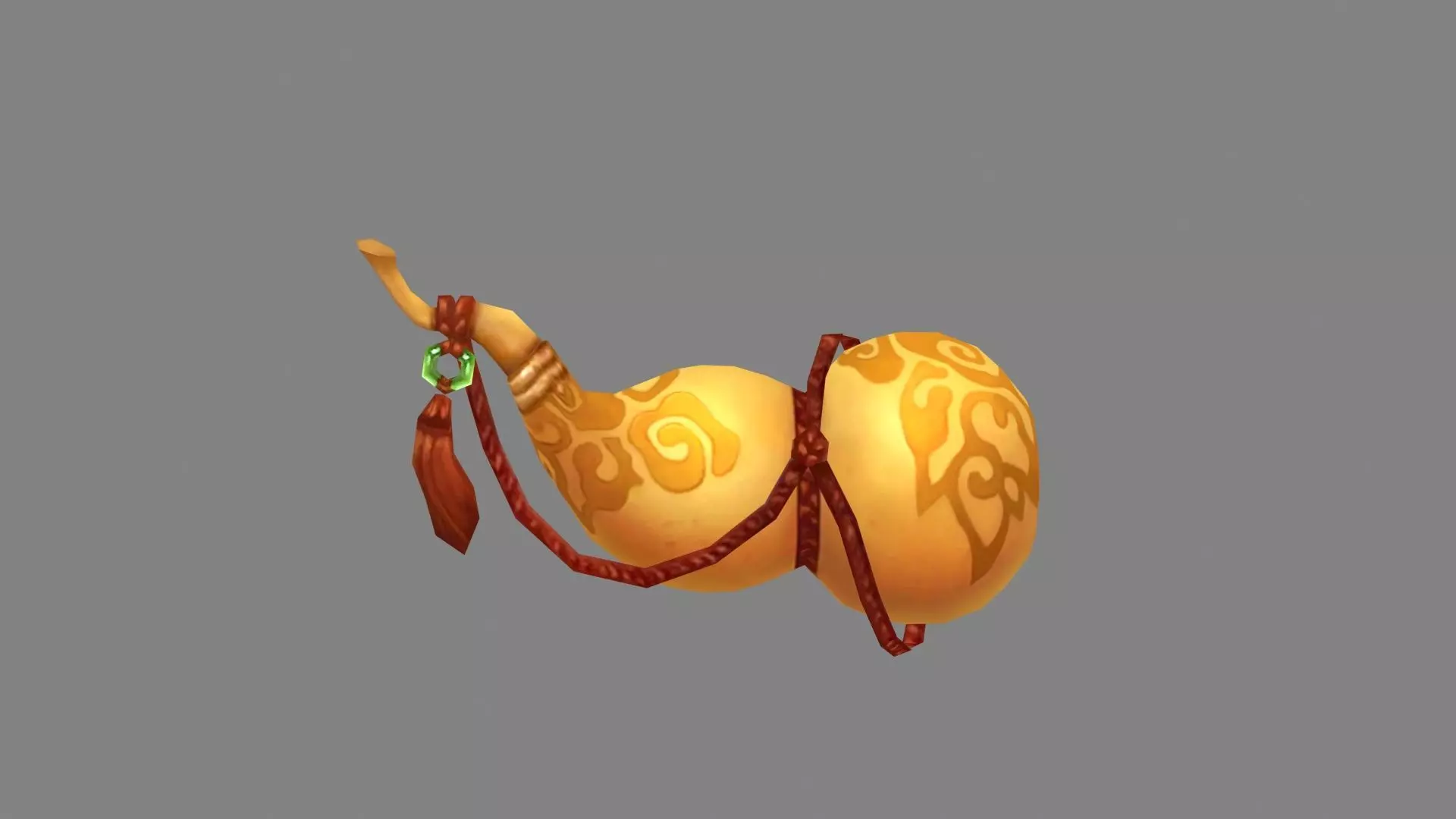 Cartoon Gourd Mount Low-poly 3D model